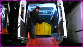 factory film truck